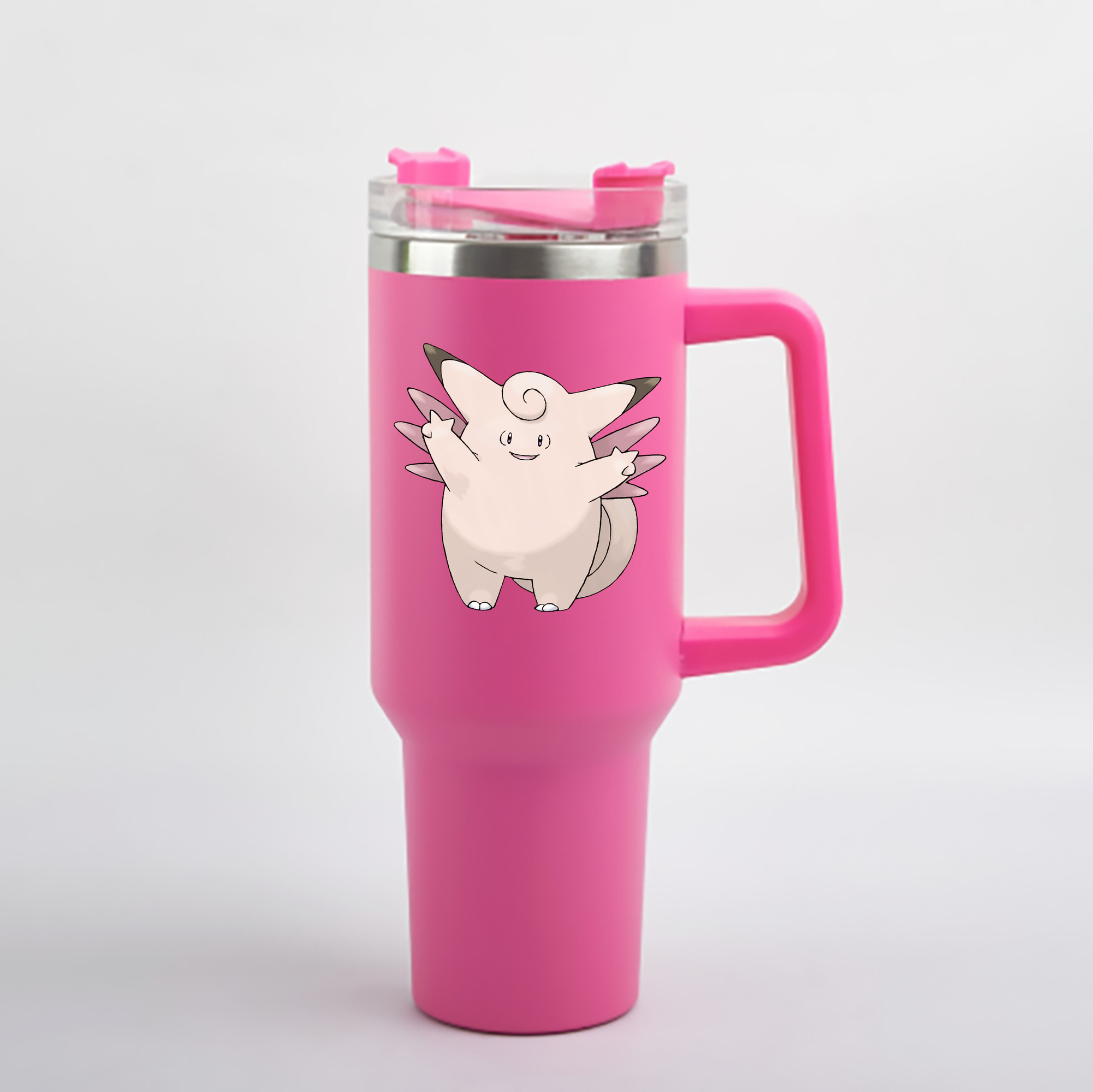 （画像用） ポケットモンスター Pokémon 1200mL車用タンブラー - クリスタルステッカー（プラスチックストロー付き）